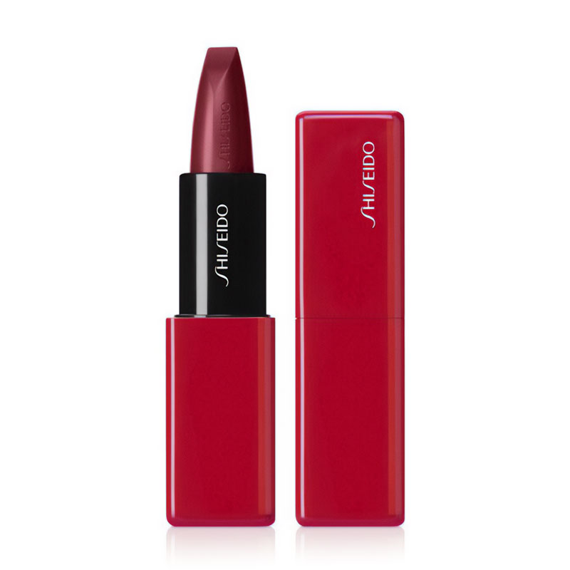 Гелева помада для губ Shiseido Technosatin Gel Lipstick із сатиновим фінішем, 411 Scarlet Cluster, 3.3 г